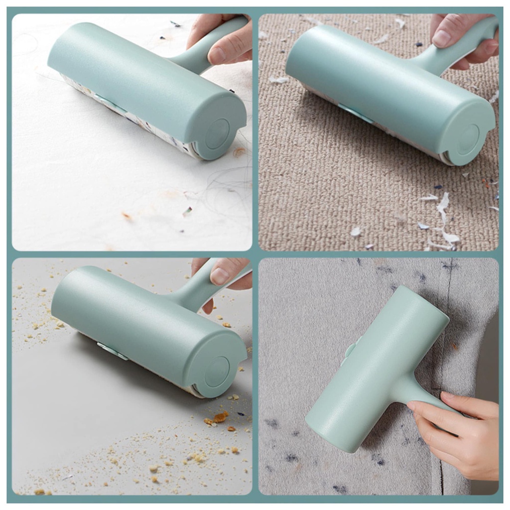 [No.2822] Gion-ลูกกลิ้งเก็บฝุ่น 16cm ฝาปิด ลูกกลิ้งทำความสะอาด แปรงปัดฝุ่น ลูกกลิ้งกระดาษกาว ลูกกลิ้งเก็บขน ลูกกลิ้งขจัด - รูปที่ 2