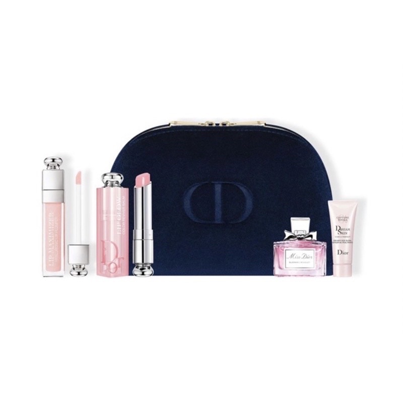 DIOR ชุดของขวัญ Dior Natural Glow - กระเป๋าดิออร์รุ่นลิมิเต็ด - ลิปบาล์ม สกินแคร์ และน้ำหอม