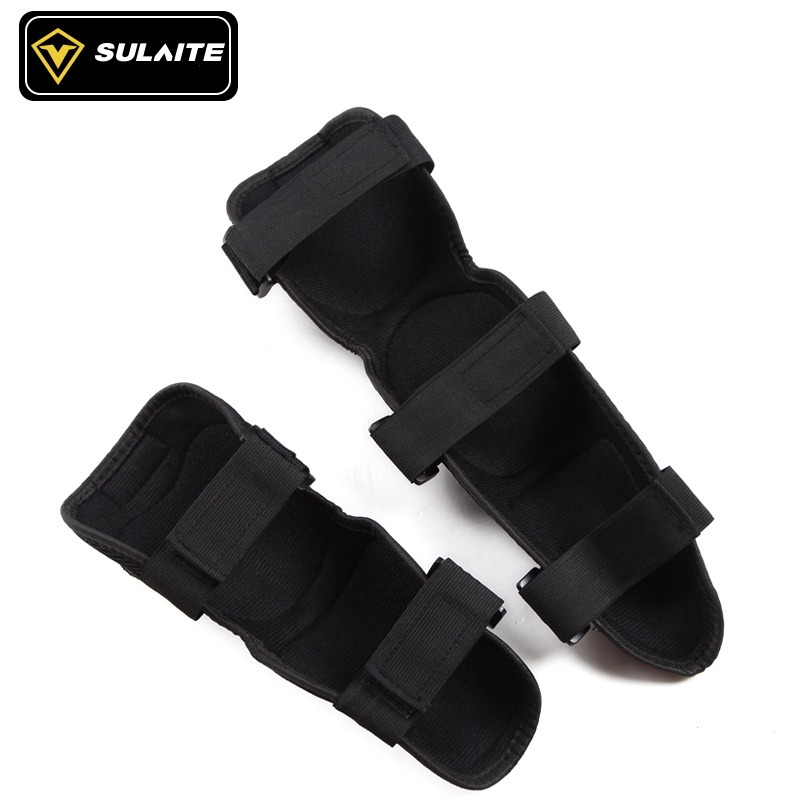 รถจักรยานยนต์เข่า Shin Guard Anti-Slip 2 in 1 Protector Elbow Pads ปรับ Dirt Bike Gear Armor Set - รูปที่ 3