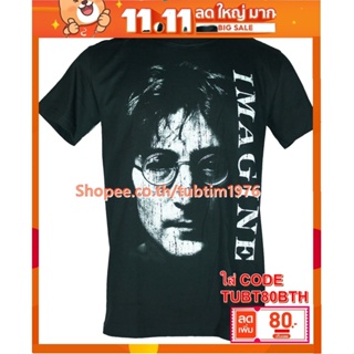 เสื้อวง John Lennon เสื้อยืดวงดนตรีร็อค เสื้อวินเทจ จอห์น เลนนอน JLN1500