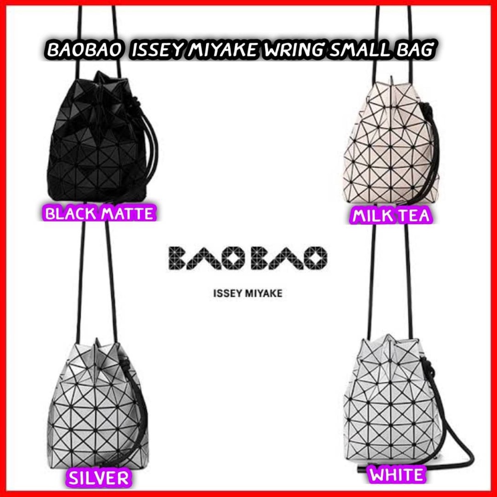 Bao//bao  Issey Miyake Wring Small Bag Code:B1D091165 แบรนด์แท้ 100% งาน Outlet