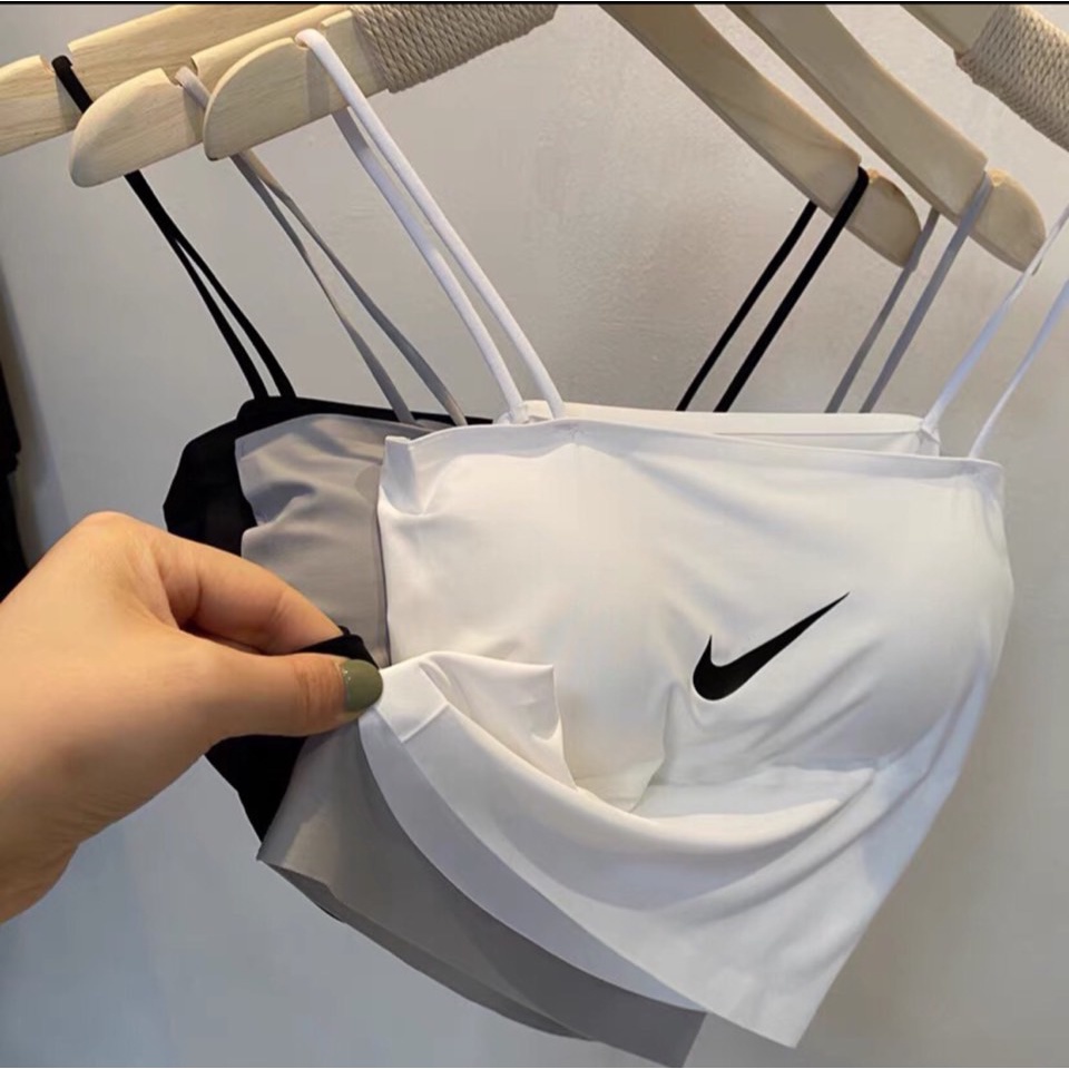 เสื้อชั้นใน ฟองน้ำในตัว ถอดออกได้ ไร้โครง สปอร์ตบรา ผู้หญิง สายเดี่ยว ผ้ายืด ใส่สบาย รุ่นB034