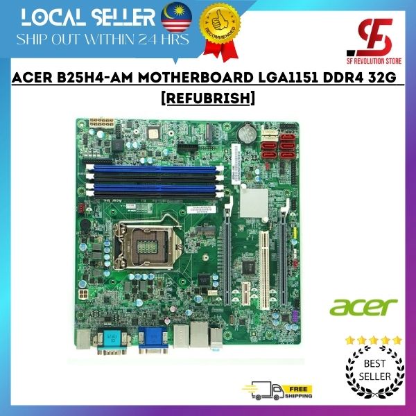 เมนบอร์ด Acer VERITON M4650G B25H4-AM LGA1151 DDR4 32G [REFUBRISH]