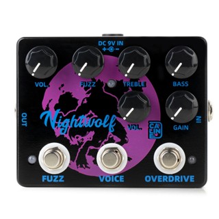 Caline แป้นเหยียบเอฟเฟคกีตาร์ DCP-08 Nightwolf Fuzz Overdrive