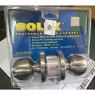 ลูกบิดประตู "SOLEX" 9500SS ( สเเตนเลส ) ของแท้