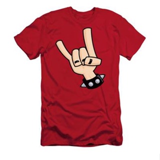 Devil Horns T-Shirt เสื้อคนอ้วน เสื้อผู้ชายเท่