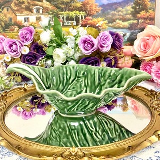 Bordallo Pinheiro Cabbage Sauceboat ชาม ขนาด 25 x 12.5 ซม