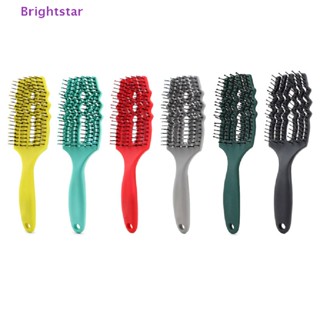 Brightstar แปรงหวีผม หวีผม แยกผมพันกัน หวีนวดเหา สําหรับผู้หญิง ใหม่