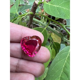 Synthetic Lab Ruby Heart 16x15 - 17cts