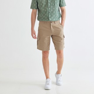 Khaki Bros - Cargo Loose Fit Shorts - กางเกงขาสั้น ทรง Cargo Loose Fit - KM22T002 - Lt.Khaki