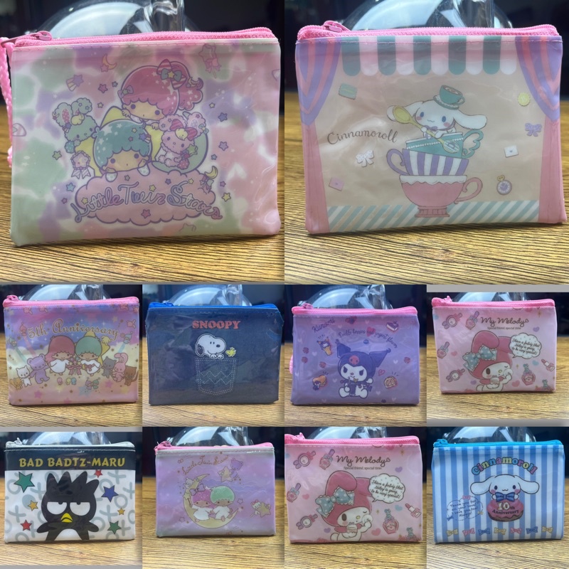 กระเป๋าสตางค์ ใส่เหรียญ Sanrio ซองซิปลายการ์ตูน ซองใส่ตังค์ 🍭🎀