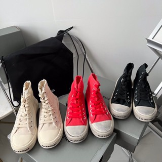 พรี​ ราคา3200 Balenciaga รองเท้าผู้ชาย รองเท้าผู้หญิง รองเท้าผ้าใบ35-44