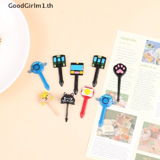 Goodgirlm1 ส้อมจิ้มผลไม้ ลายการ์ตูนสัตว์ 6 8 10 ชิ้น สําหรับตกแต่งงานปาร์ตี้