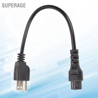 Superage สายไฟ 5‐15P ตัวผู้ เป็น Iec320 C5 ตัวเมีย 18 Awg 0.3 ม. Ac สั้น ปลั๊ก Us 125~250V สําหรับคอมพิวเตอร์