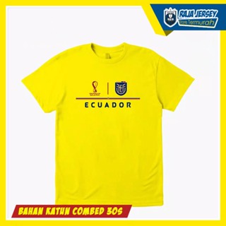 [COD]เสื้อยืด ผ้าฝ้าย ลาย ECUADOR World Cup FIFA 30S 2022S-5XL