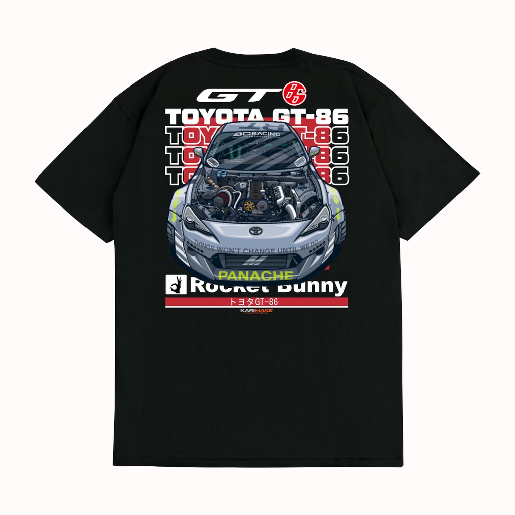 KARIMAKE Unisex Distro T เสื้อ T เสื้อรถพิมพ์ TOYOTA FT86 GT86 FT 86 GT 86