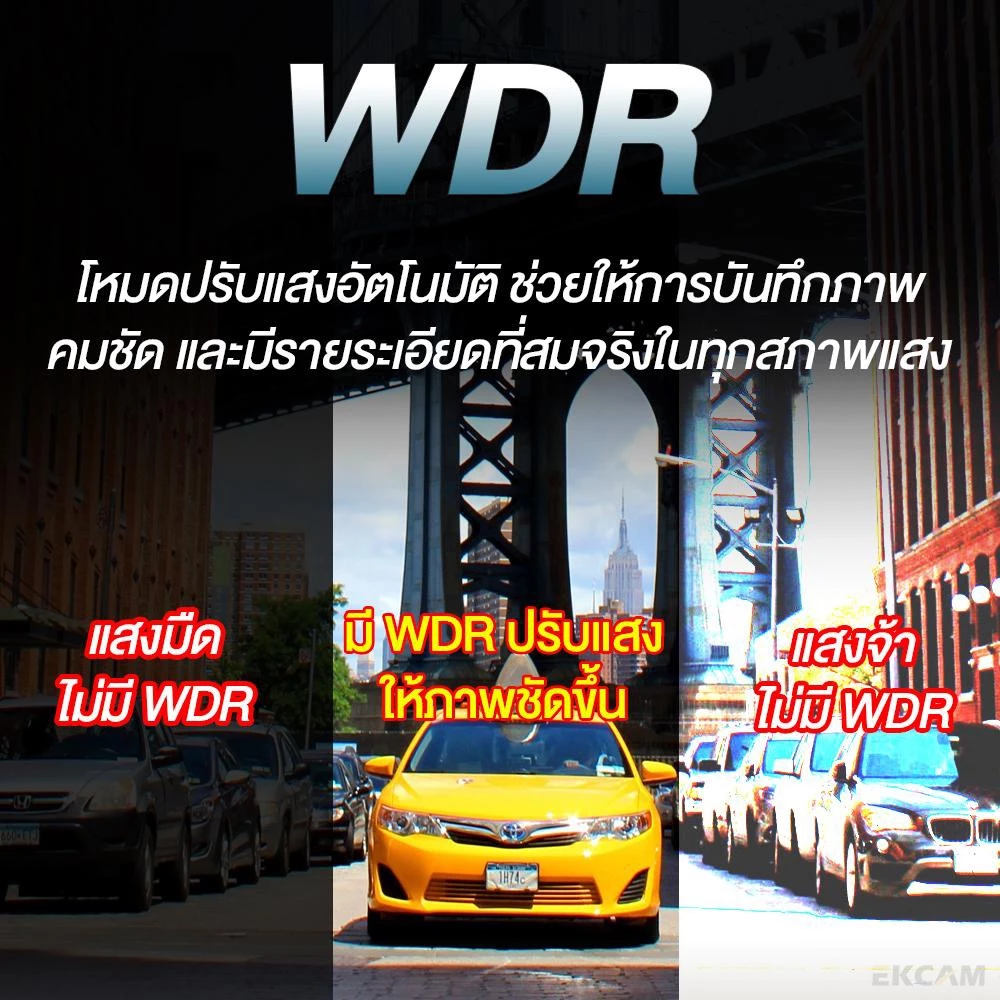 【พร้อมส่ง】กล้องติดรถยนต์ 2กล้อง หน้า+หลัง  Full HD WDR 4.0" IPS screen 1296P ชัดในโหมดกลางคืน Car Camera thumbnail 7