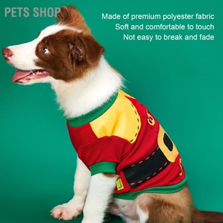 Pets Shop เสื้อผ้าสัตว์เลี้ยง แบบนิ่ม ลายคริสต์มาส อบอุ่น สําหรับสุนัข แมว