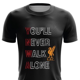 เสื้อยืด ลาย Liverpool FC แบบแห้งเร็ว ไซซ์ XS - 7XL (YNWA Outline)