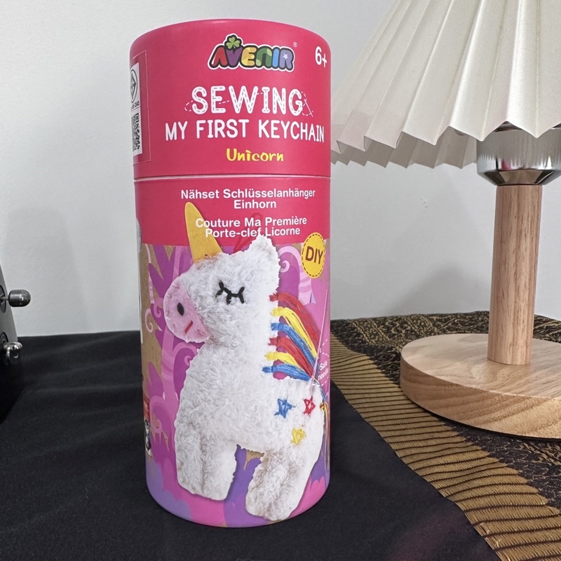 [ส่งไว] D.I.Y. Sewing My First Keychain By Avenir ของขวัญ 17 cm D.I.Y ชุดทำตุ๊กตาพวงกุญแจ