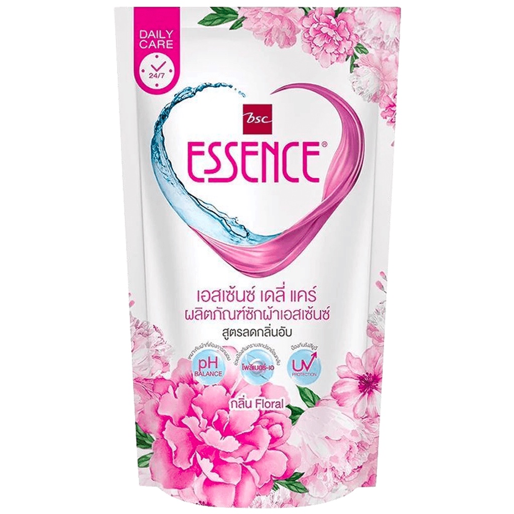 LeeMart เอสเซ้นซ์ BSC Essence 400ML น้ำยาซักผ้า ชนิดถุง เอสเซนต์ รุ่น สีชมพู ฟลอรัล 400 มล.