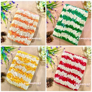 ด้ายสายสิญจน์มัดมือ 500-1000 เส้น ด้าย9เส้น “4สีขายดี” (แดง เขียว เหลือง ส้ม) สัญลักษณ์ครูบาบุญชุ่ม
