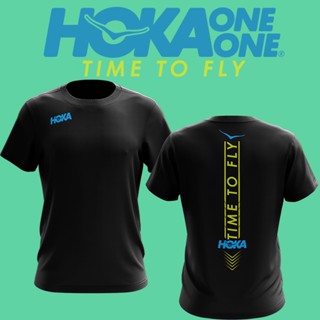 เสื้อยืดแขนสั้น พิมพ์ลาย HOKA ONE TIME TO FLY OUTDOOR VER.2 RUNNING สําหรับผู้ชาย