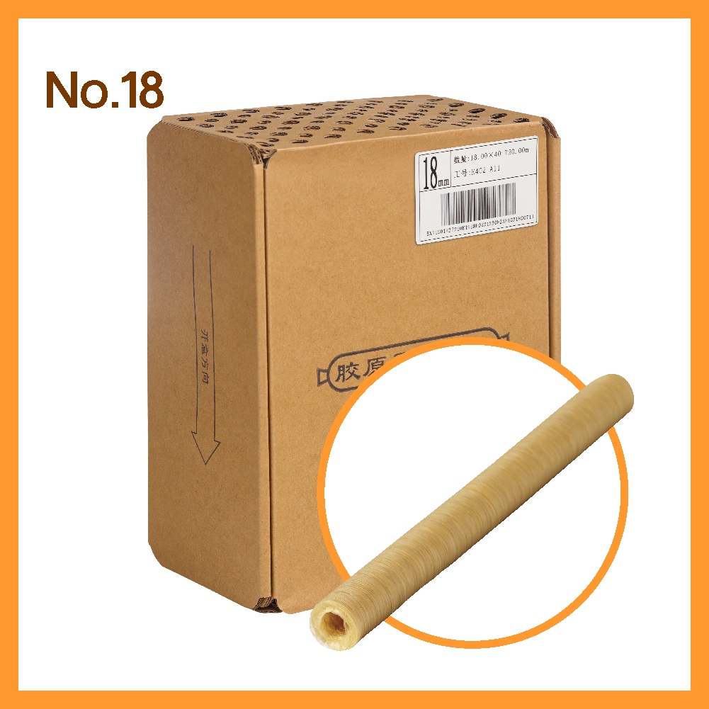 ส่งจากไทย ไส้เทียมคอลลาเจน No.18 (1 แท่ง) (แถมเชือกมัดอาหารขนาดทดลอง) (เส้นผ่าศูนย์กลาง 1.8 cm) ไส้เ