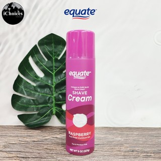 [Equate] Shave Cream, Raspberry 227 g  ครีมโกนขน สำหรับผู้หญิง