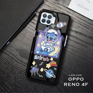 Rou เคส OPPO Reno 4F - [Case Stich] - Case 2D - Premium Glossy - Hardcase Premium Glossy