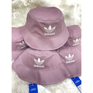 Adidas หมวกปีกรอบ Trefoil สี Magic Mauve ทรง Bucket แท้ 100%