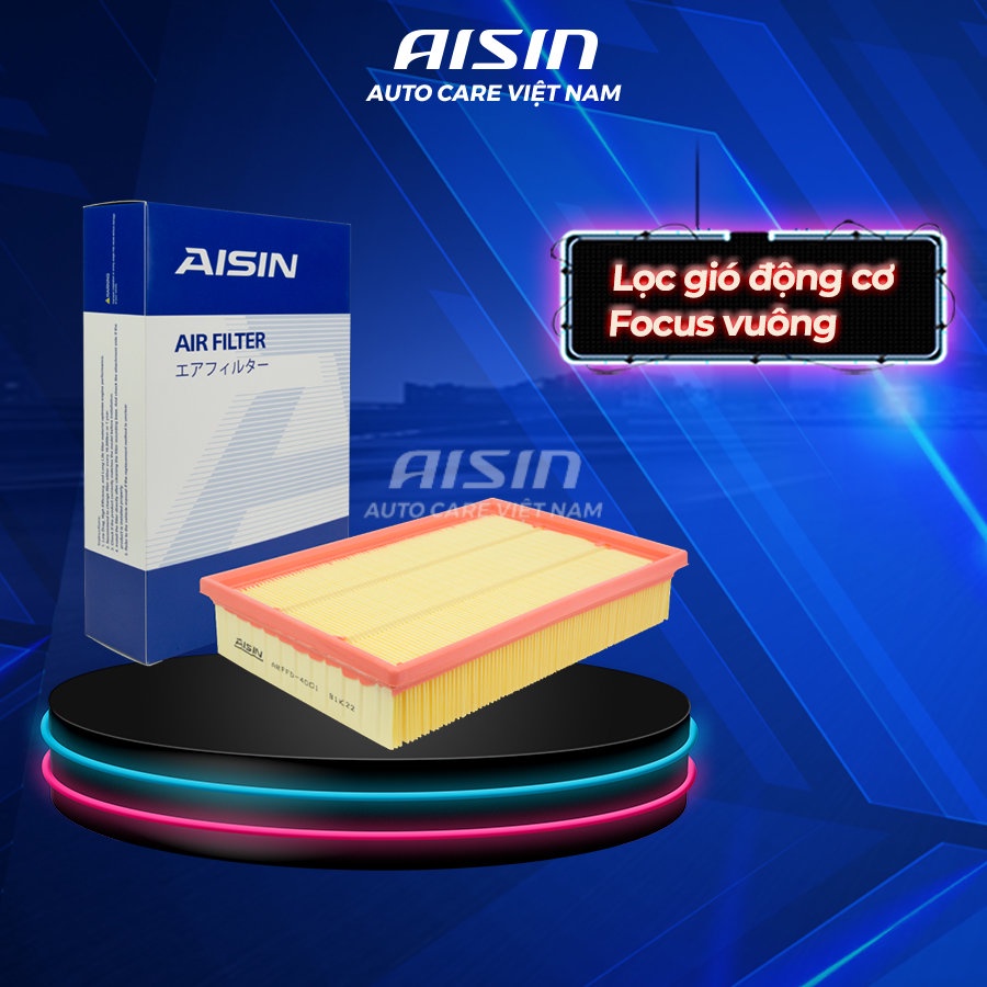ไส้กรองอากาศเครื่องยนต์ Square Focus ยี่ห้อ AISIN ARFFD-4001