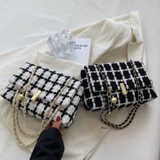 [พร้อมส่ง] Tweed Chain bag