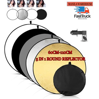 รีเฟล็กซ์(Reflector)แผ่นสะท้อนแสง 30*30cm2 in 1（สีทอง,สีเงิน）พร้อมซองใส่ 60*60cm 5 in 1 photography