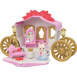 B[ส่งตรงจากญี่ปุ่น] Epoch Sylvanian Families Princess And Fashionable Carriage Set Japan New