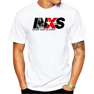 เสื้อยืด ทรงหลวม พิมพ์ลาย Inxs Suicide Blonde Rock Tour คุณภาพสูง สไตล์พังก์ร็อค สําหรับผู้ชาย