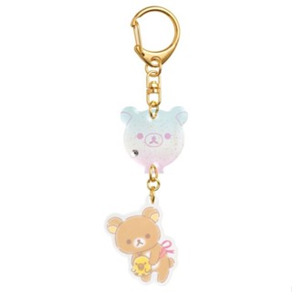 พวงกุญแจ Rilakkuma Balloon Acrylic แบบ Rilakkuma &amp; Kiiroitori ขนาด 3.5 x 3.5 x 0.3 ซม.