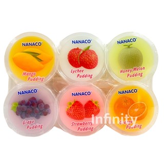 Nanaco Puddings พุดดิ้งถ้วยรสผลไม้ (6 รสชาติ)