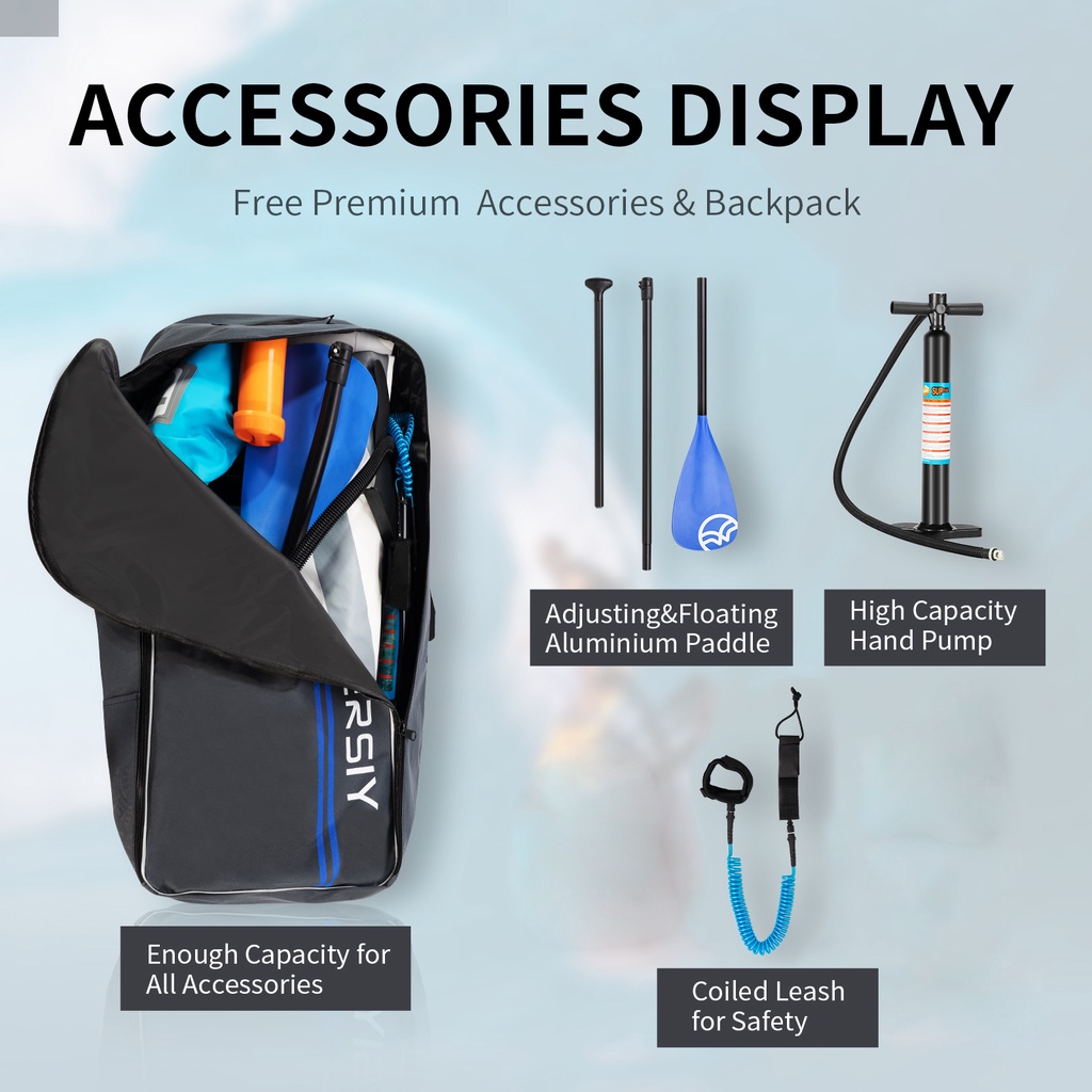 350 LBS Inflatable Paddle Board Surfing Yoga Fishing Accessories SUP Inflatable Stand Up Paddle Board Set Surfboard Drop #8