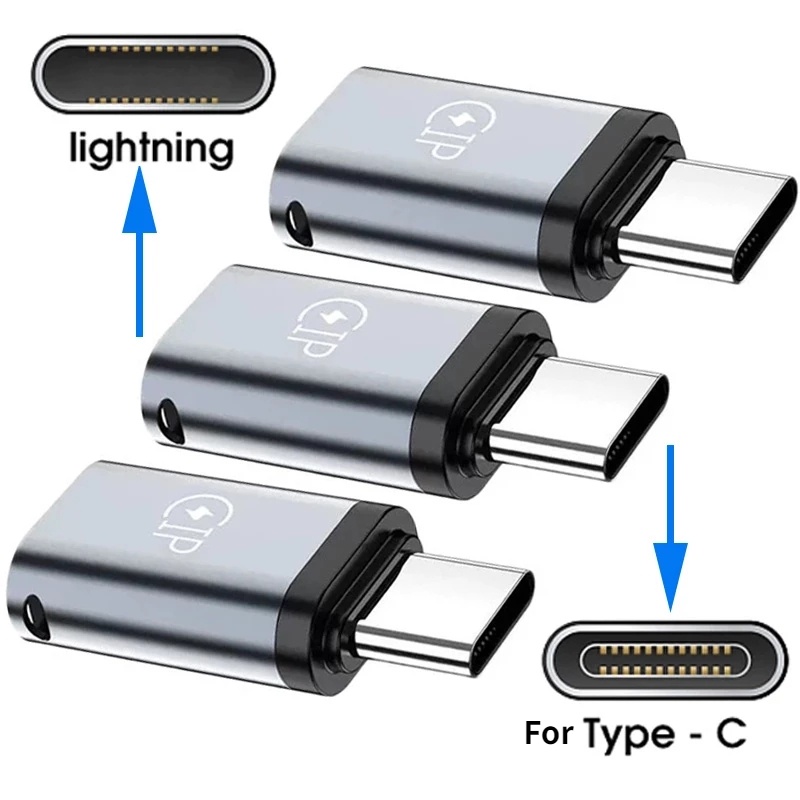 อะแดปเตอร์แปลงสายเคเบิ้ล USB C เป็น Lighting อเนกประสงค์ ตัวผู้ เป็นตัวเมีย