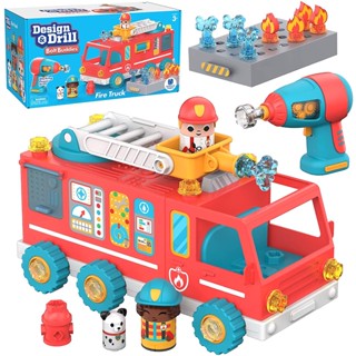 [3 ขวบ +] Design &amp; Drill Bolt Buddies Fire Truck - [จากแบรนด์ Educational Insights] [พร้อมส่ง]!!!