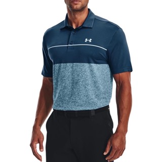 UA Men’s Golf Playoff 2.0 Low Round Polo Shirt-Petrol Blue/Fuse