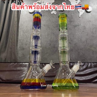 Glass bong เเจกันเเก้ว ขวดเเก้ว กรอง3ชั้น สินค้าพร้อมส่งจากไทย🇹🇭