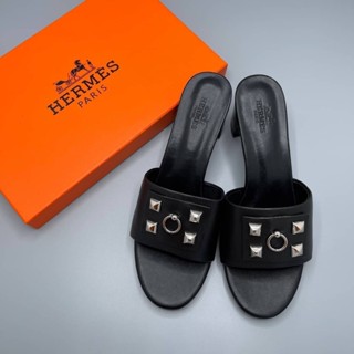 🔥ผ่อนได้🔥รองเท้า Hermes Dreamy Sandals [ ส้นสูง ] Size 36- 40 งาน Original อุปกรณ์ : Full Box Set