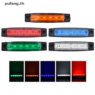 Pufang ไฟสัญญาณเตือน Led 6 ดวง 12V 24V สําหรับติดท้ายรถบรรทุก รถพ่วง 1 ชิ้น