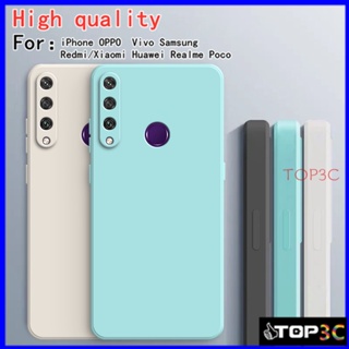 เคส Huawei Y6P Y9 Prime 2019 Y7A Y8P Y9S Y9 2019 Y7 2019 Y7 Prime 2019 เคสโทรศัพท์มือถือ สีพื้น สําหรับ YT