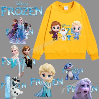 แผ่นสติกเกอร์ไวนิล ลาย Disney Frozen Iron on Patch DIY สําหรับตกแต่งเสื้อผ้าเด็ก ของขวัญคริสต์มาส