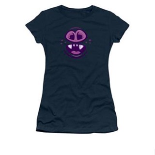 Wacky Vampire Bat Mouth and Nose Womens T-Shirt เสื้อวินเทจผญ เสื้อคนอ้วนผญ เสื้อเด็กหญิง