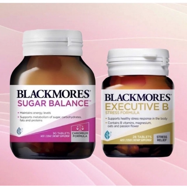 Blackmores Sugar Balance ลดน้ำตาล & executive B วิตามินบี ออฟฟิศซินโดรม