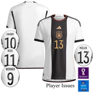 เสื้อกีฬาแขนสั้น ลายทีมชาติฟุตบอล Player Issues-2022-23 เยอรมนี ไซซ์ S-2XL 22-23